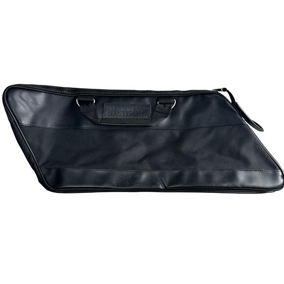 Harley Davidson Black Canvas Duffle Bag Travel Carry On Biker